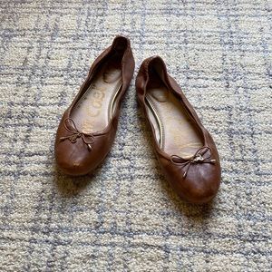 Sam Edelman Felicia Brown Leather Flats